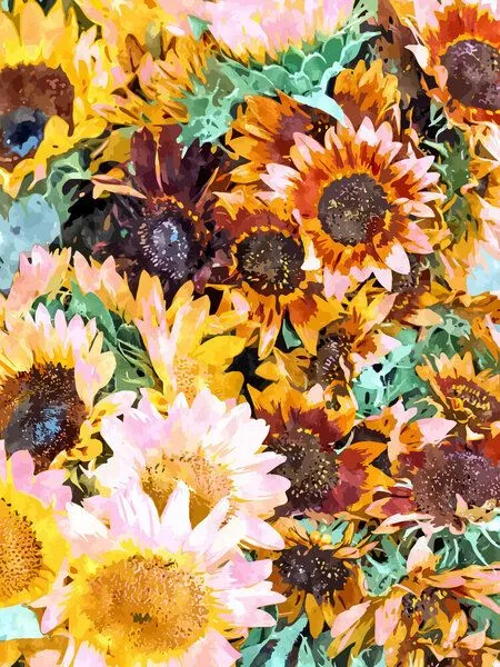 Photocircle Photocircle Poster / Leinwandbild - Summer Sunflowers – Produktbild 1 von 4