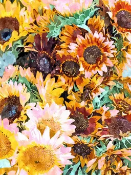 Photocircle Photocircle Poster / Leinwandbild - Summer Sunflowers – Produktbild 1 von 1