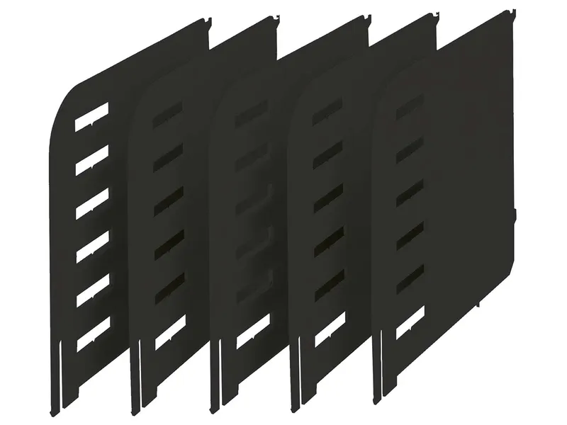styro styro Styrorac Trennwände schwarz 5er Set – Produktbild 1 von 2