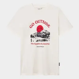 Dedicated DEDICATED T-Shirt Stockholm - Go Outside - aus Bio-Baumwolle – Produktbild 1 von 1
