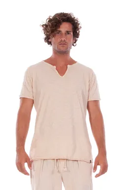 RAVENS VIEW IBIZA RAVENS VIEW IBIZA Herren vegan T-Shirt Eros Sand Beige – Produktbild 1 von 1