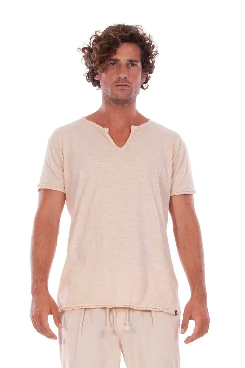 RAVENS VIEW IBIZA RAVENS VIEW IBIZA Herren vegan T-Shirt Eros Sand Beige, Beige, – Produktbild 1 von 1