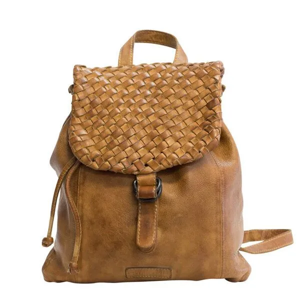 manbefair manbefair Rucksack Rosalie Leder, Cognac, – Produktbild 1 von 4