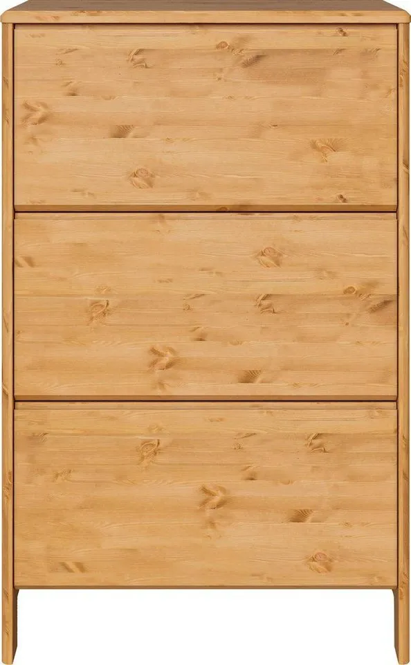 OTTO home Schuhschrank Luven FSC® zertifiziertes Massivholz, mit 3 Klappen, Beige, – Produktbild 2 von 5