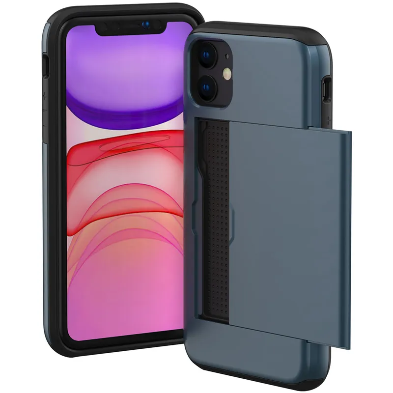 imoshion imoshion Backcover mit Kartenfach für das Apple iPhone 11, Dunkelblau, – Produktbild 1 von 1