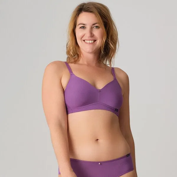 comazo comazo BH ohne Bügel aus Modal / Elasthan, Purple, – Produktbild 1 von 5