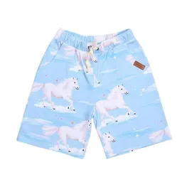 Walkiddy Kinder Shorts GOTS zertifiziert Bio-Baumwolle, Hellblau, Vogel-Muster, Walkiddy – Produktbild 1 von 1