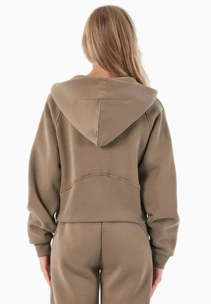 ORGANICATION Organication Joddy | Essentials Full Zip-Hoodie aus Bio-Baumwolle und recyceltem Polyester, Gravel, – Produktbild 4 von 4
