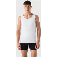Burnell & Son Burnell & Son Unterhemd Herren 3er Pack Tank Top Achselshirt Feinripp extra lang, Weiss, – Produktbild 1 von 1