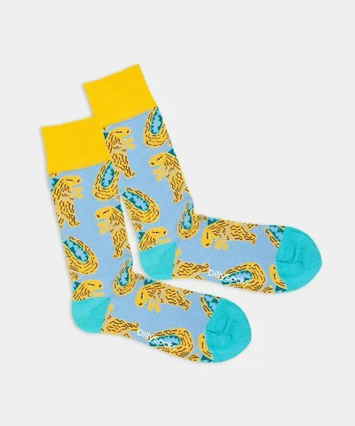 DillySocks DillySocks Bunte Socken, Bio Baumwolle, friendly gozilla – Produktbild 1 von 2
