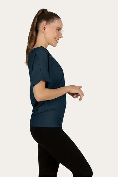 Urban Goddess Urban Goddess Budhi Kurzarm Pilates & Yoga Shirt, Orion (blau), – Produktbild 1 von 4
