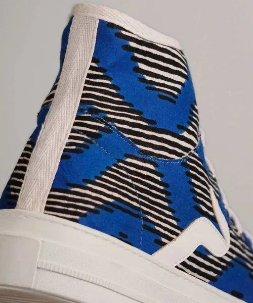 PANAFRICA PANAFRICA Atlas - African Fair Trade Sneaker, Vagues (blau), – Produktbild 4 von 4