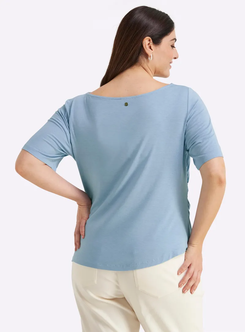 sheego Shirt bleu, Bleu, – Produktbild 2 von 2
