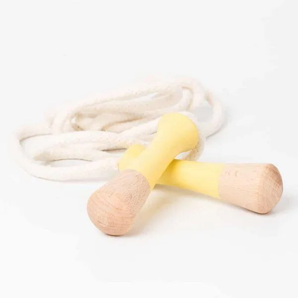 Me&Mine Hüpfseil aus Holz von Me&Mine, Gelb, – Produktbild 1 von 4