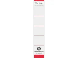 Memo 10 memo-Rückenschilder 5cm rot – Produktbild 1 von 1