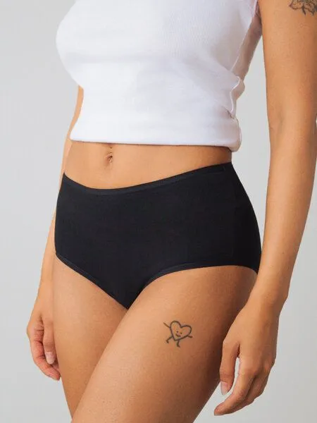 Honest Basics Honest Basics Damen Hipsters 3er-Pack aus Bio-Baumwolle, Black, – Produktbild 4 von 4