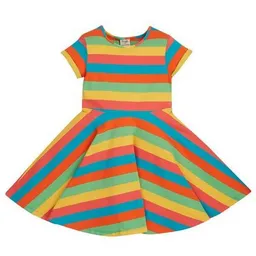 Frugi Frugi Kleid Rainbow Kurzarm Spring Skater Dress – Produktbild 1 von 1