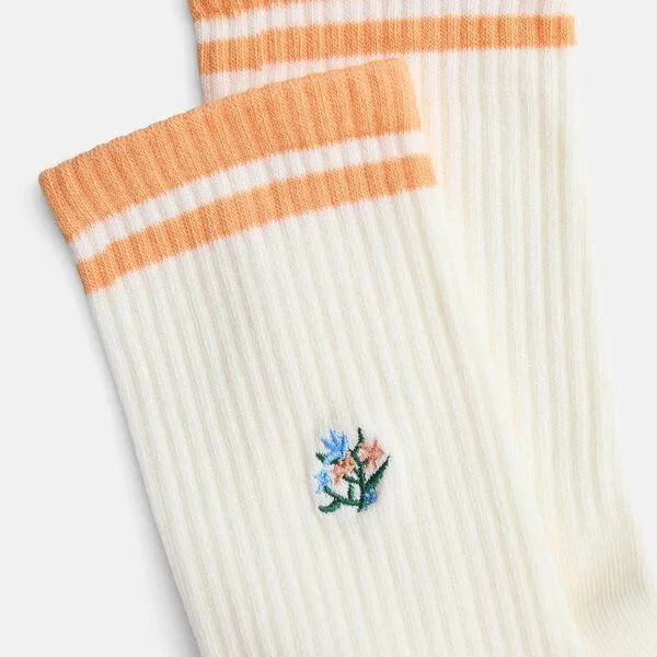 Natural Vibes Natural Vibes Plant Socken | Bio GOTS | Naturweiße Tennissocken | Blumen | Herren Damen Socken | Unisex – Produktbild 3 von 4