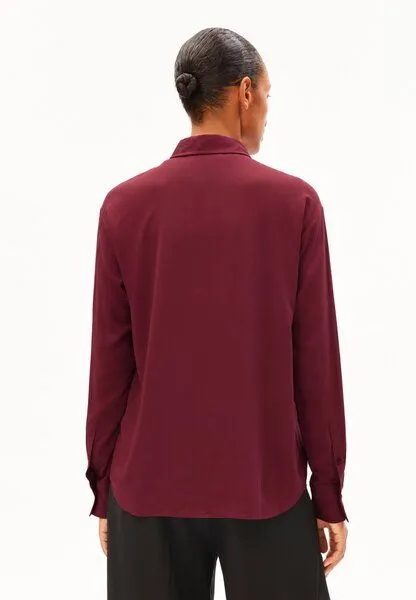 ARMEDANGELS ARMEDANGELS LARISAANA Damen Bluse aus LENZING ECOVERO Viskose, Velvet red, – Produktbild 2 von 4