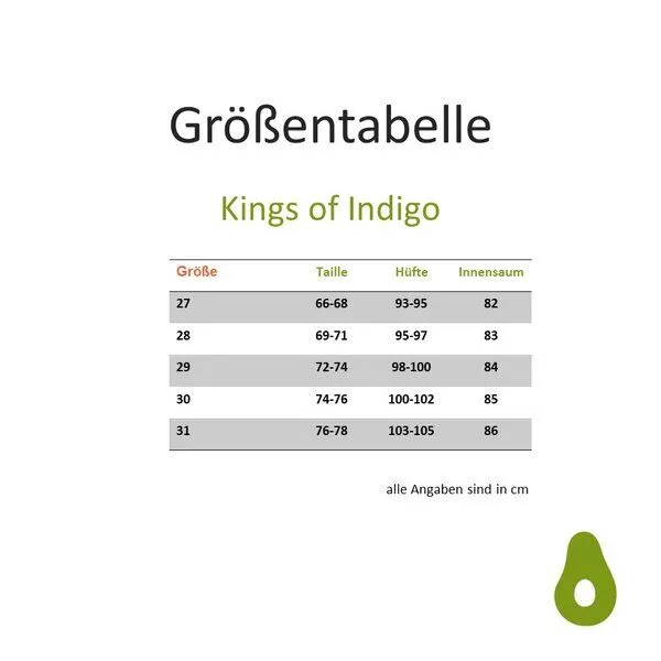 Kings Of Indigo Kings Of Indigo Jeans Straight Fit - Kimberley - Mid Vintage Marble, Blau, – Produktbild 1 von 4
