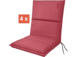 Doppler doppler Auflage "CITY" für Niederlehner, 4er-Pack, 100x48x6 cm, Polyester, himbeer – Produktbild 1 von 1