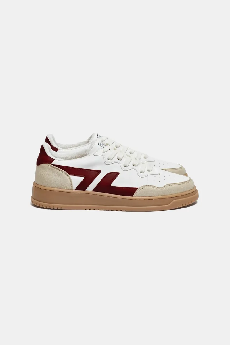 Zèta Zèta Herren vegan Sneaker Bêta B2 Bordeaux, Dunkelrot, – Produktbild 1 von 2