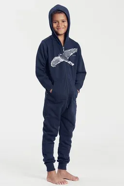 Peaces.bio - handbedruckte Biomode Peaces.bio - handbedruckte Biomode Jumpsuit Sperber Kinder – Produktbild 1 von 1