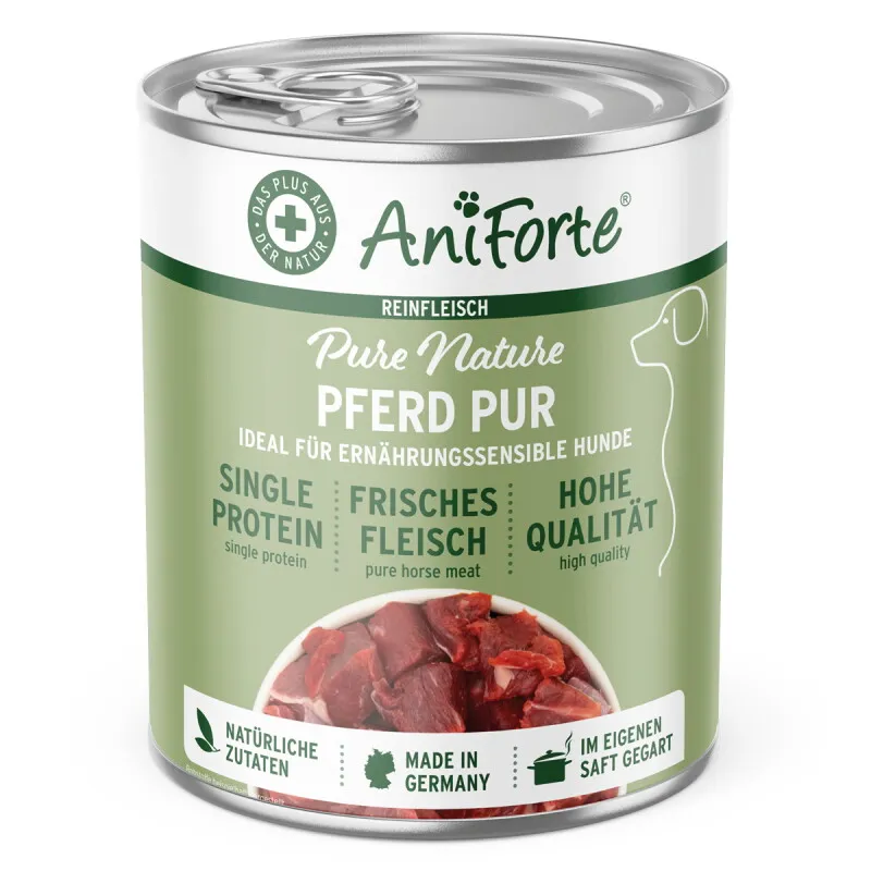 AniForte AniForte Nassfutter Pferd Pur 6x400 g – Produktbild 1 von 2