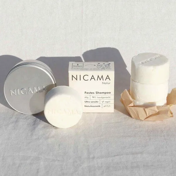 NICAMA Festes Shampoo 4er Set mit Aufbewahrungsdose - NICAMA – Produktbild 5 von 7