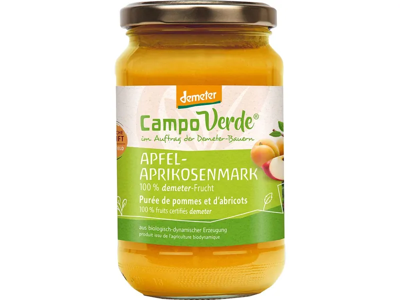Campo Verde Campo Verde Bio-Apfel-Aprikosenmark, 360 g – Produktbild 1 von 1