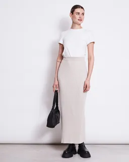 JAN N JUNE JAN 'N JUNE Damen vegan Strickrock Ebba Elfenbein – Produktbild 1 von 1