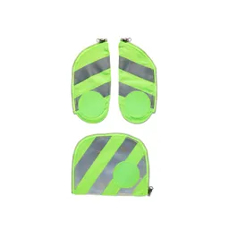 Ergobag Ergobag Schulzubehör Fluo-Zip Set mit Reflektorstreifen, 3-tlg. ab 2019 Grün – Produktbild 1 von 1