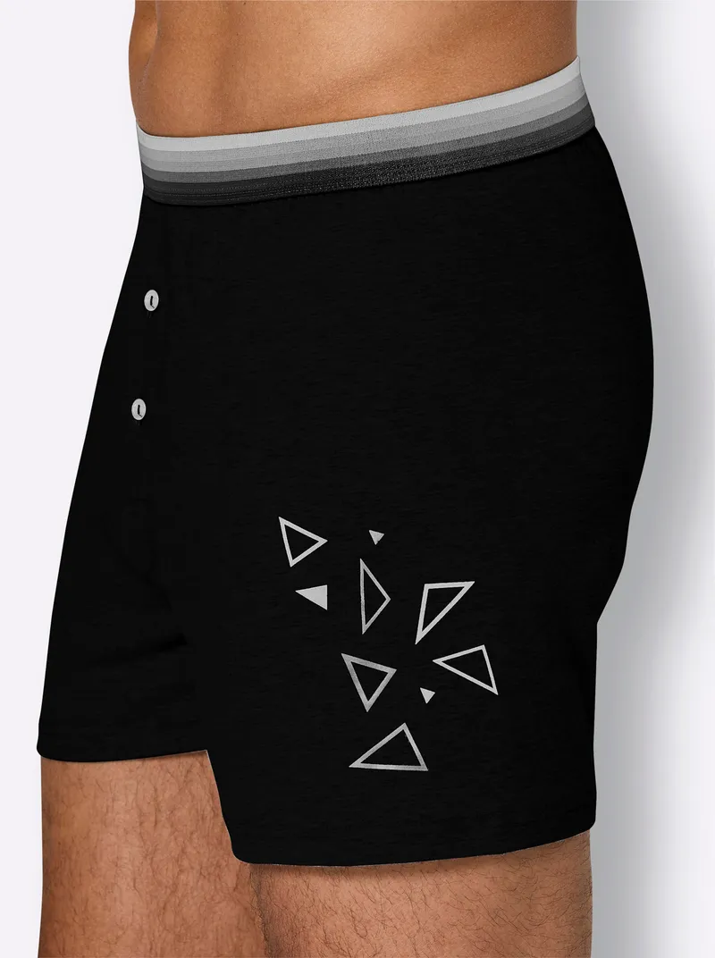 wäschepur men Boxershorts schwarz, Schwarz, – Produktbild 3 von 3