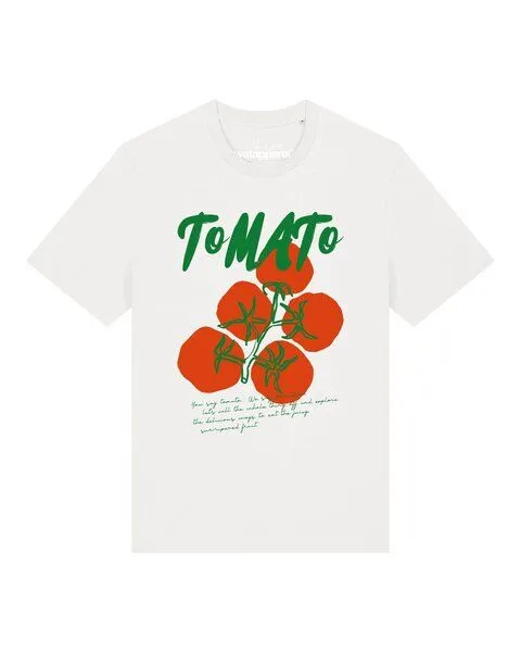 watapparel watapparel T-Shirt Unisex Tomato, Off white, – Produktbild 1 von 2