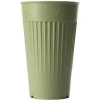 reMAIN reMAIN MAINcup - 4 St. nachhaltige Mehrweg-Trinkbecher 400 ml aus recyceltem Kunststoff – Bruchfest, Spülmaschinenfest & Stapelbar – Perfekt für Cocktails, Kinder, Gastro & Outdoor, Olivgrün, – Produktbild 2 von 4