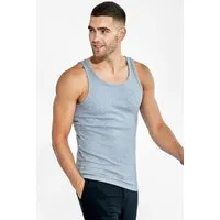Bread Boxers Bread & Boxers 2-Pack Tanktops RIBBED aus Bio-Baumwolle, Grau (grey melange), – Produktbild 1 von 1