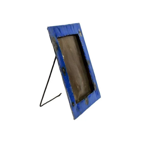 Mitienda Shop Mitienda Shop Bilderrahmen aus Ölfässern 13x18cm, Blau, – Produktbild 3 von 3