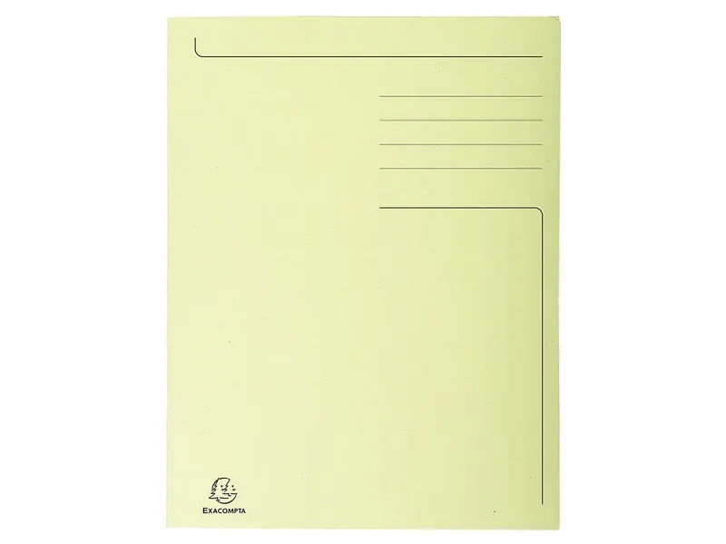 Exacompta 50 Exacompta Aktenmappen "Forever", 3 Klappen, 280 g/m², DIN A4, gelb – Produktbild 1 von 1