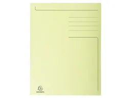 Exacompta 50 Exacompta Aktenmappen "Forever", 3 Klappen, 280 g/m², DIN A4, gelb – Produktbild 1 von 1