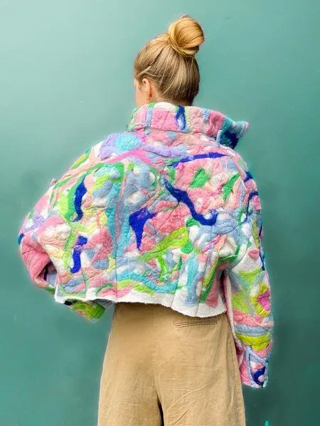 PANAPUFA PANAPUFA Bomberjacke aus Wolle ABSTRACT – Produktbild 7 von 7