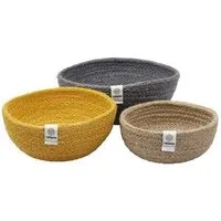 reSpiin reSpiin 3er-Set Schalen aus Jute - Beach – Produktbild 1 von 1