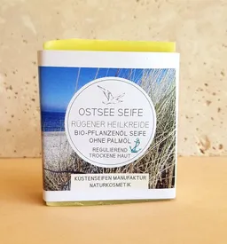 Küstenseifen Manufaktur Küstenseifen Manufaktur Ostsee Seife Bioseife Rügener Heilkreide & Lavendel für trockene Haut – Produktbild 1 von 1