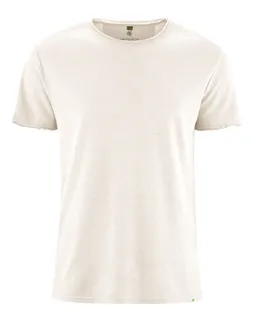 HempAge Hempage Herren vegan T-Shirt Timeless Basic In Cremefarben – Produktbild 1 von 1