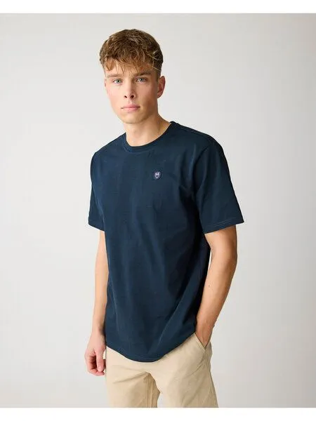 KnowledgeCotton Apparel KnowledgeCotton Apparel T-Shirt LOKE, Total eclipse, – Produktbild 4 von 4