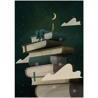 matabooks matabooks® A6 Postkarte mit Austronaut aus nachhaltigem Graspapier – Spacewalker, Books, – Produktbild 1 von 1