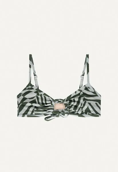 Oy Oy Bikini Oberteil „Joran“ aus Frotte-Stoff, Unreal zebra print, – Produktbild 1 von 4