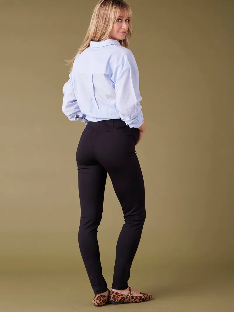Envie De Fraise Elegante Umstands-Leggings ENVIE DE FRAISE, Schwarz, – Produktbild 3 von 4