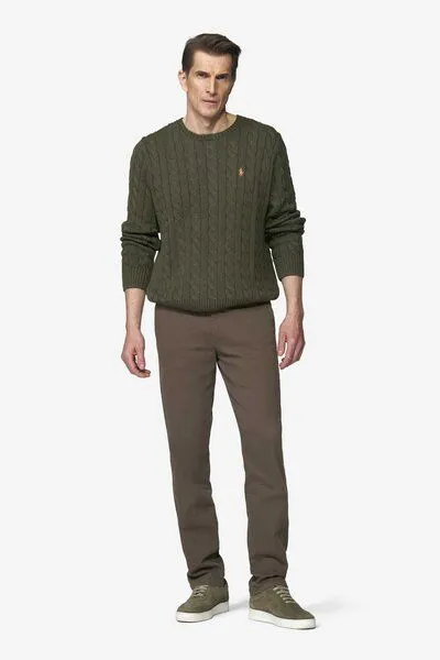 Meyer Meyer Chino mit Dehnbund, Braun (stein), – Produktbild 2 von 4