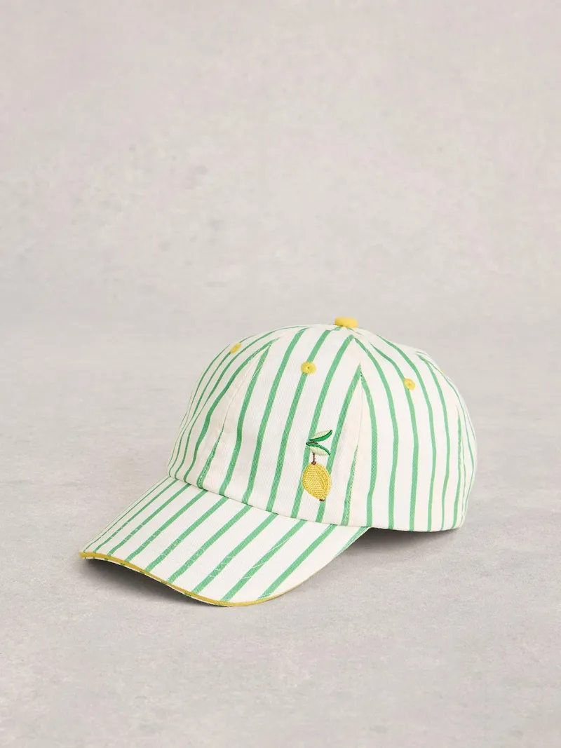 White Stuff Bestickte Baseballkappe - Einheitsgröße, Elfenbein multi, – Produktbild 1 von 2