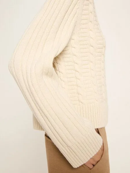 LANIUS LANIUS Zopfpullover, Off white, – Produktbild 4 von 4